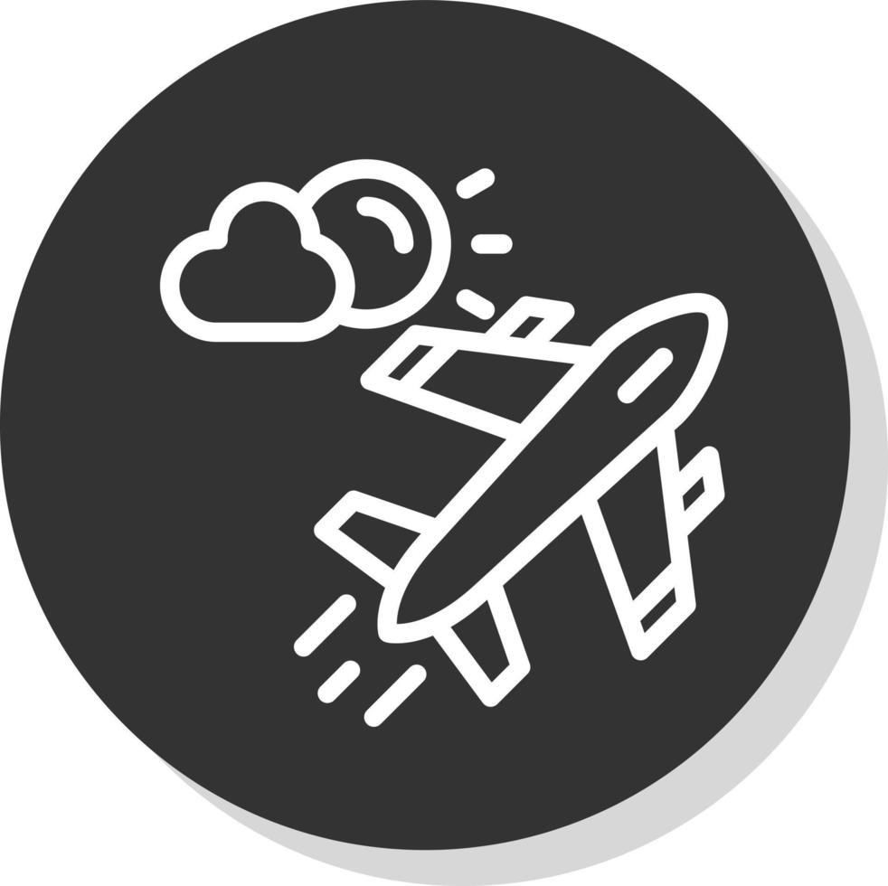 diseño de icono de vector de vuelo