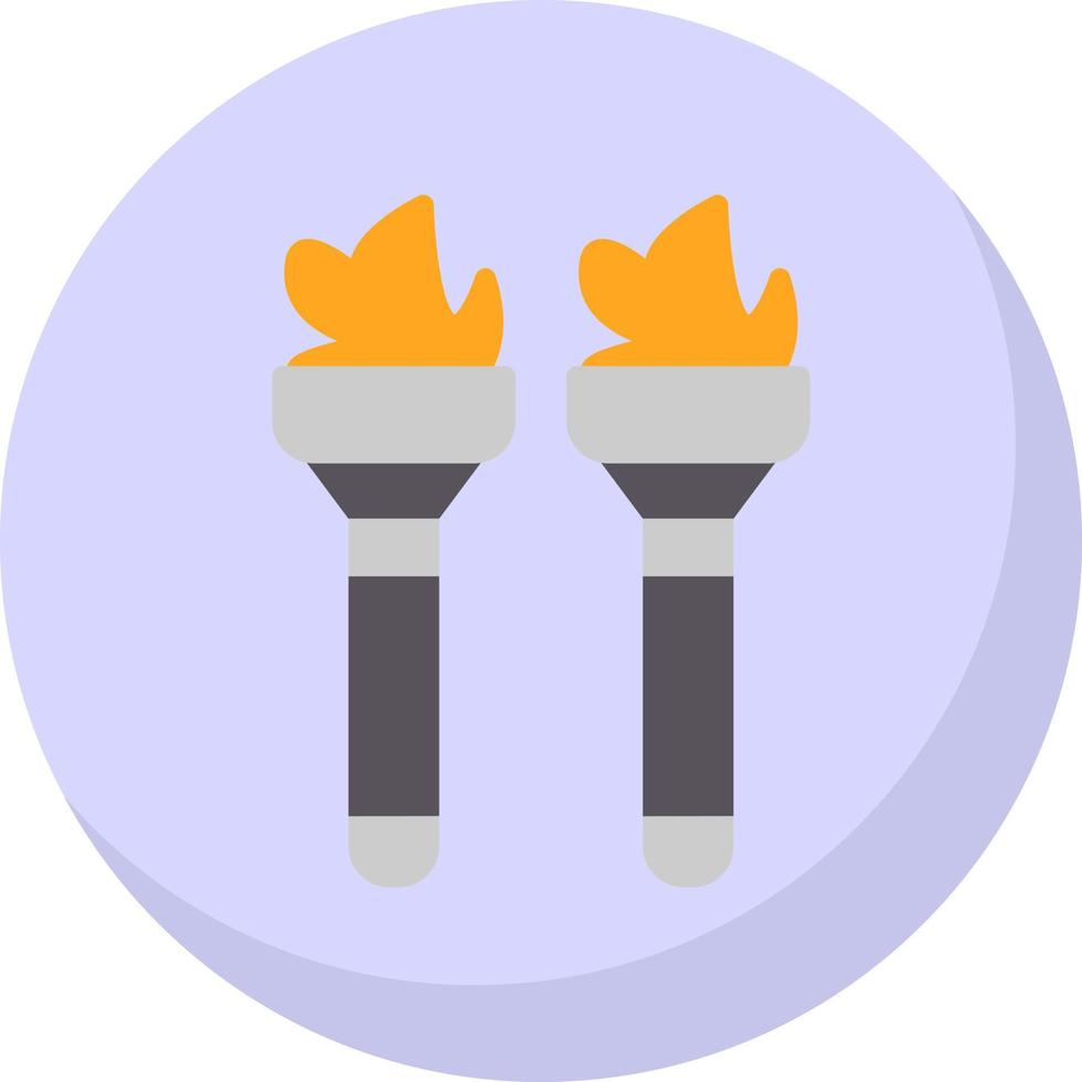 Flambeaux Vector Icon Design