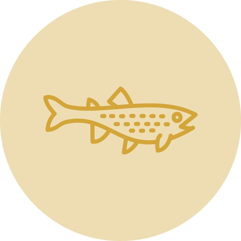 Trout Vector Icon Design