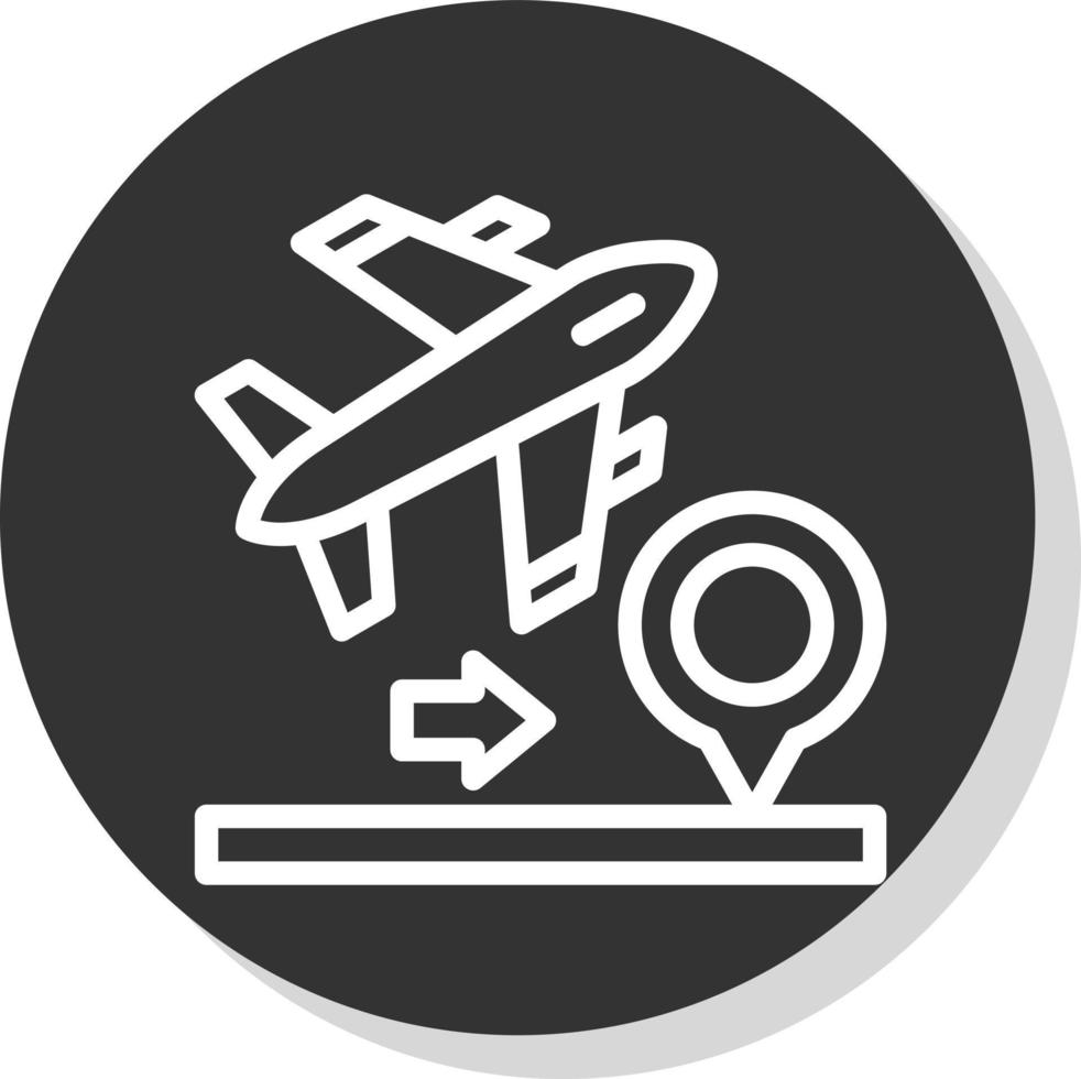 diseño de icono de vector de vuelos domésticos