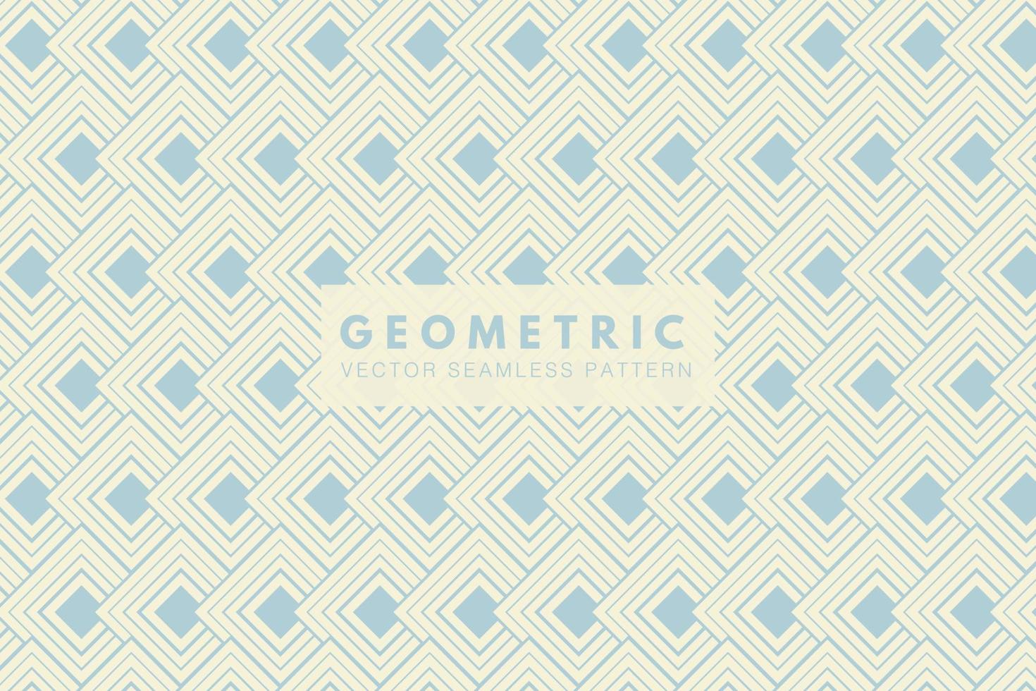 Soft blue geometric squares subtle shapes. Simple abstract seamless vector repeat pattern
