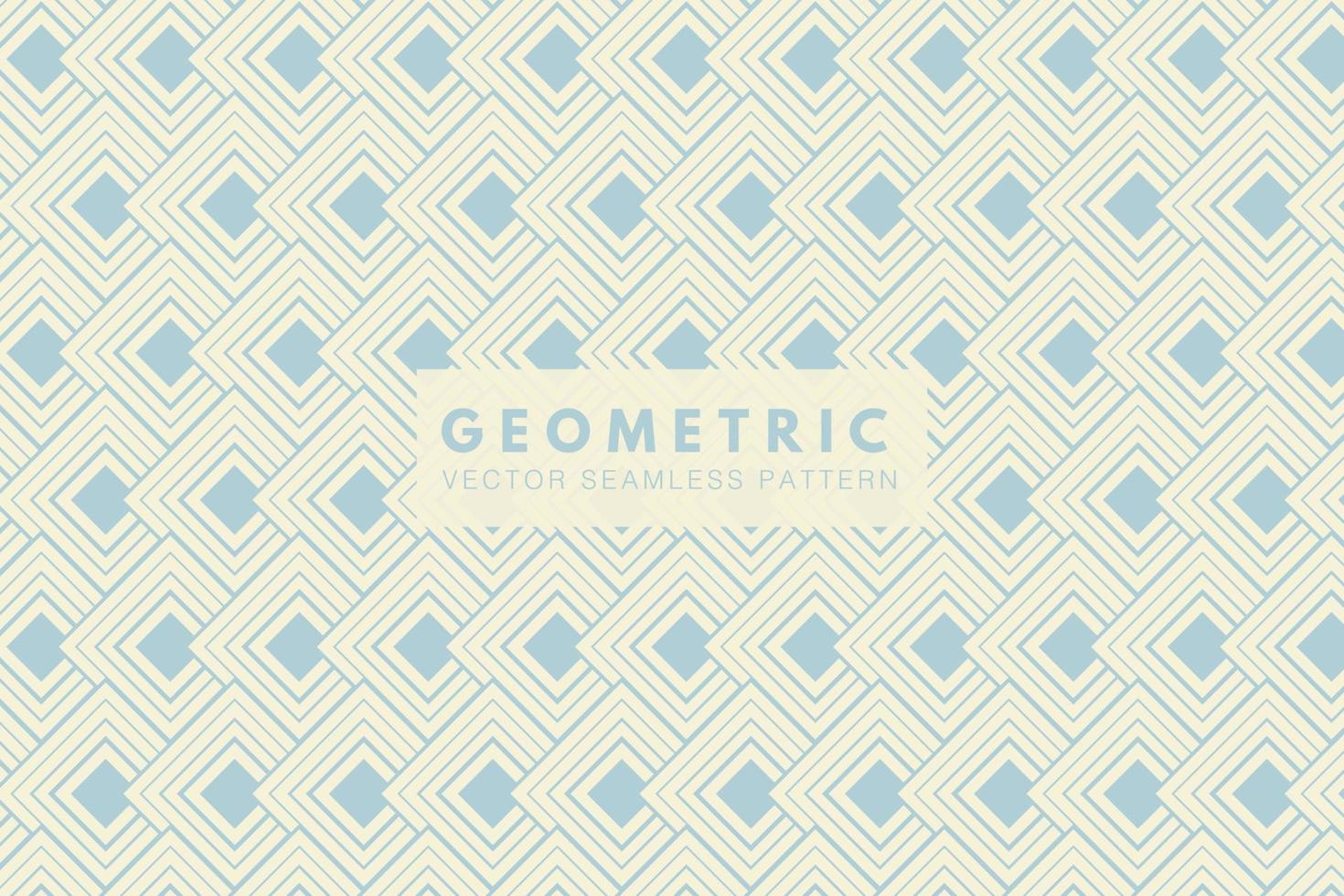 Soft blue geometric squares subtle shapes. Simple abstract seamless vector repeat pattern