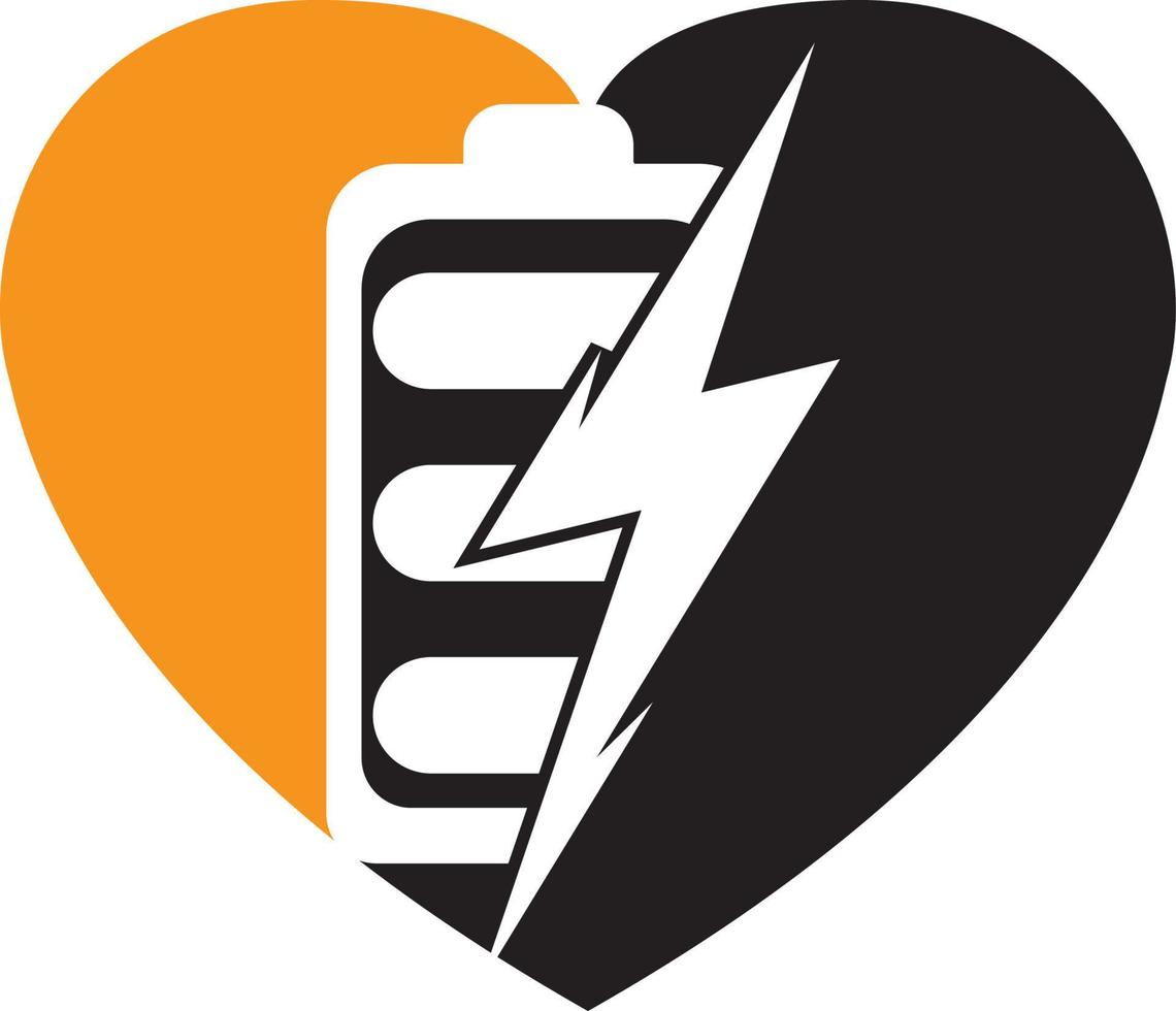 Power Battery Logo Design Template. Battery fast Charge logo design. Battery power and flash lightning bolt logo icon. vector