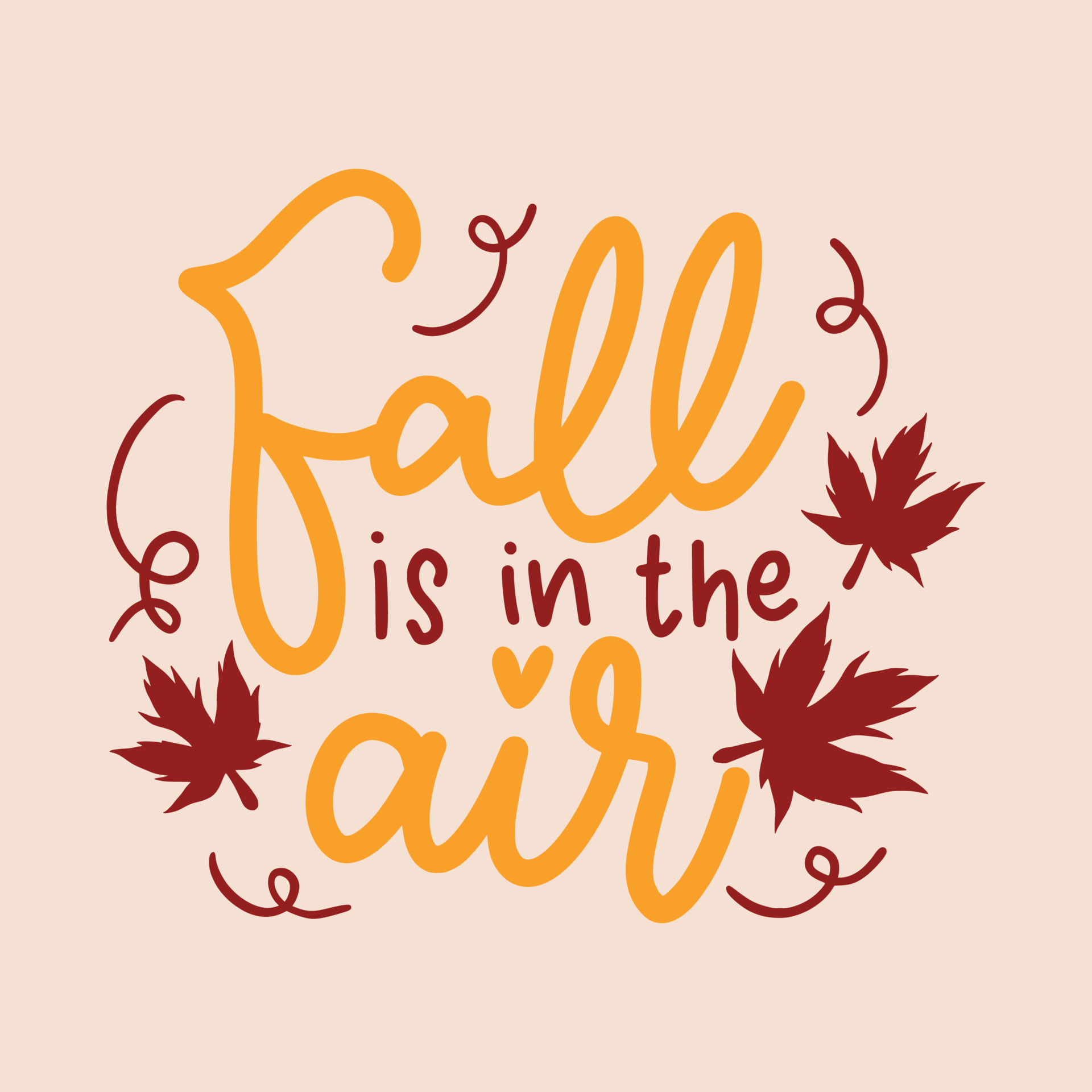 Autumn Fall Lettering Quotes for Poster and T-Shirt Design 21052735 ...