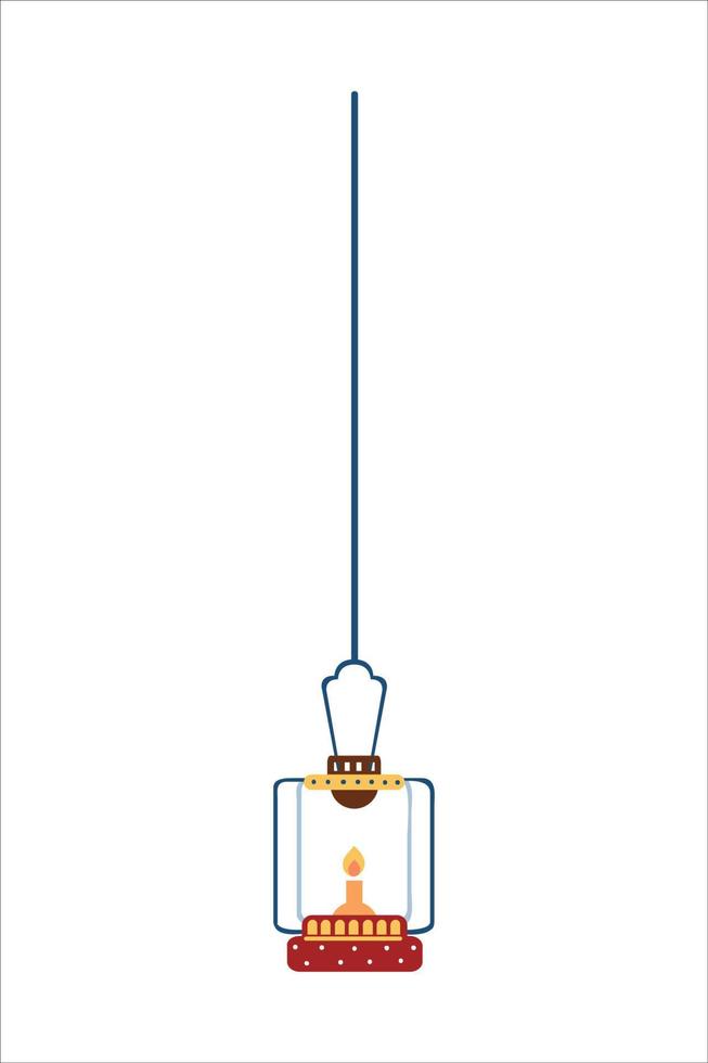Islamic Lantern Illustration For Ramadan Kareem Elements Decoration. Symbols of Ramadan Mubarak, Hanging Gold Lanterns, arabic lamps, lanterns moon, lantern element, star, art, vector and illustration
