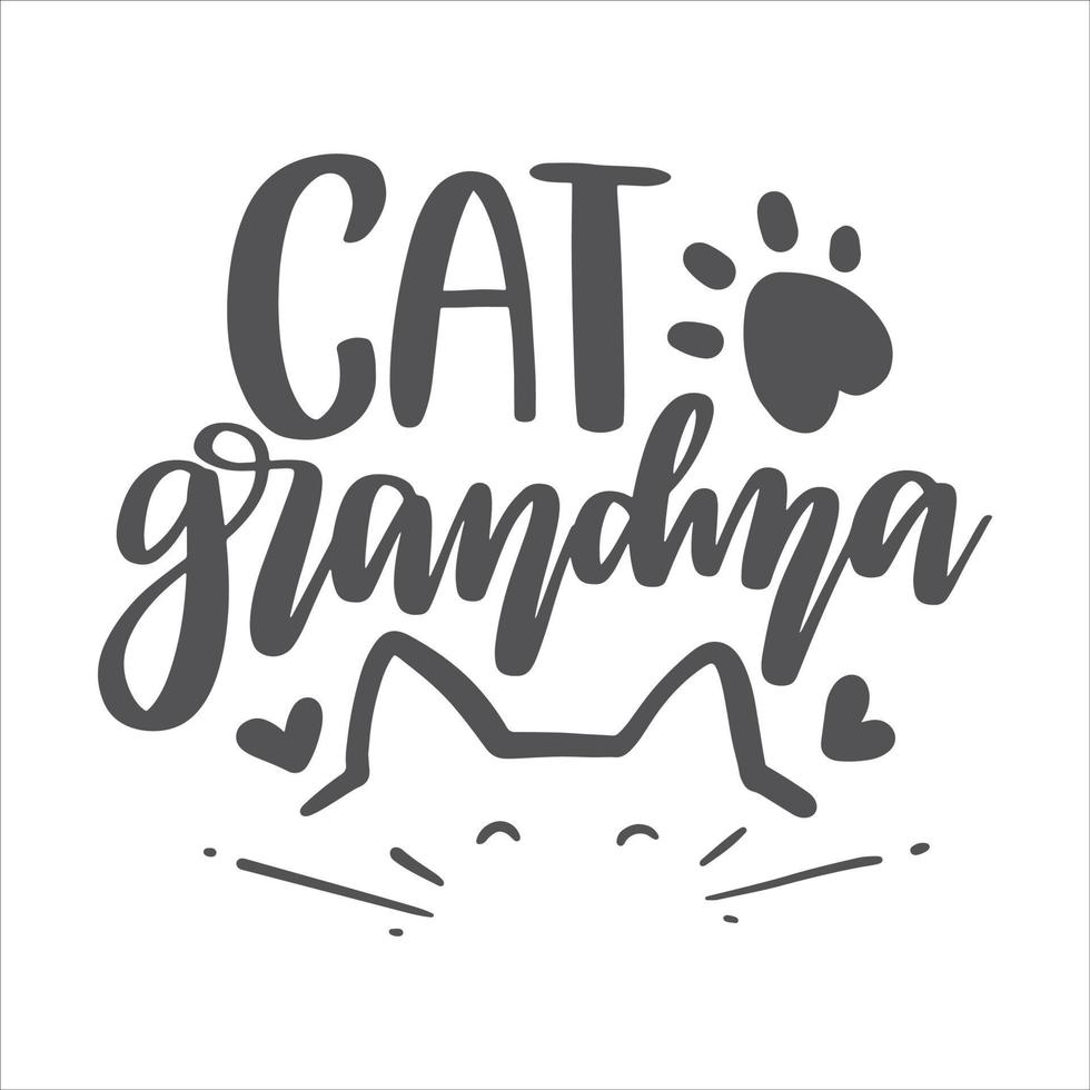 gato letras citas para imprimible póster, totalizador bolsa, tazas, camiseta diseño. vector