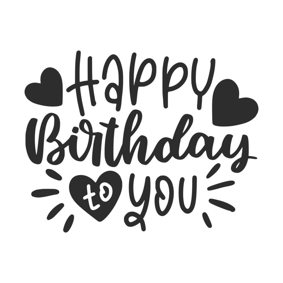 Birthday Party Lettering Quotes for Poster and T-Shirt Design vector