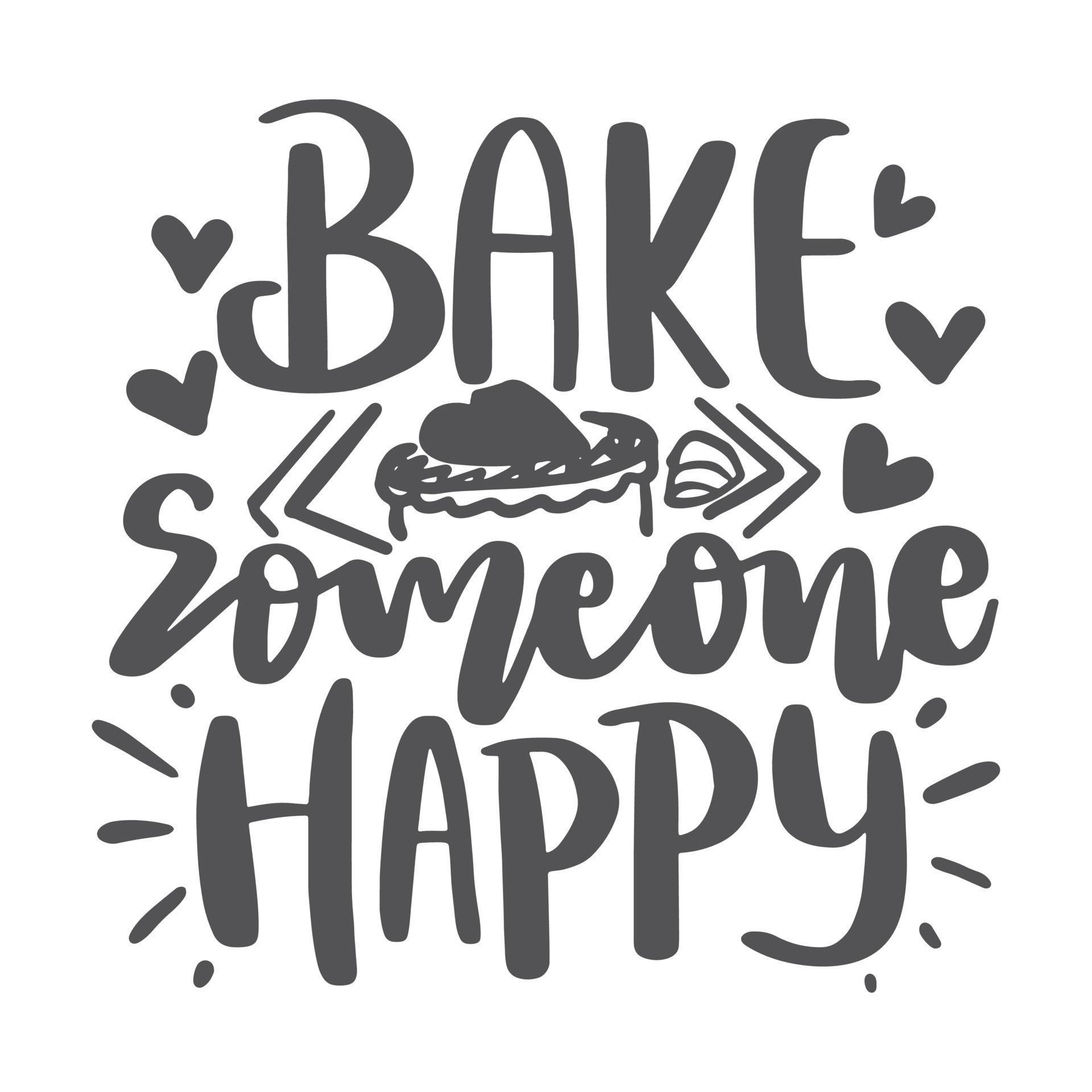 Motivational Inspirational Quotes. Baking Kitchen Lettering Quotes for