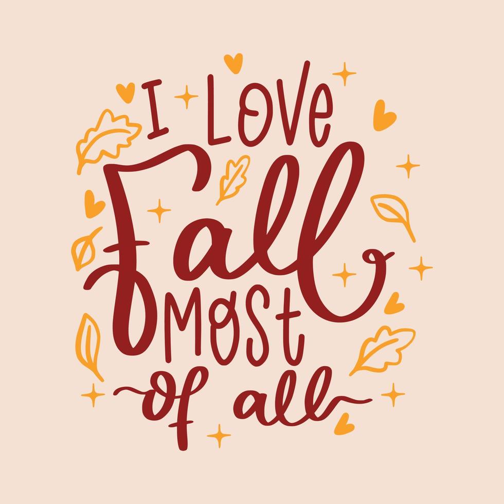 Autumn Fall Lettering Quotes for Poster and T-Shirt Design vector