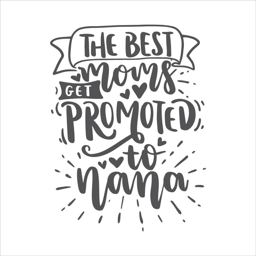 abuela letras citas nana motivacional inspirador imprimible póster jarra pegatina t camisa diseño vector