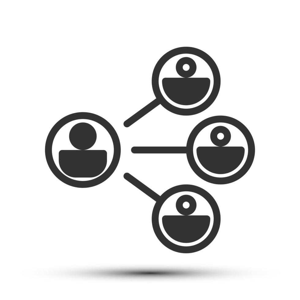 Simple condination solid icon, communication and discussing related concept on the white background for UX, UI design vector