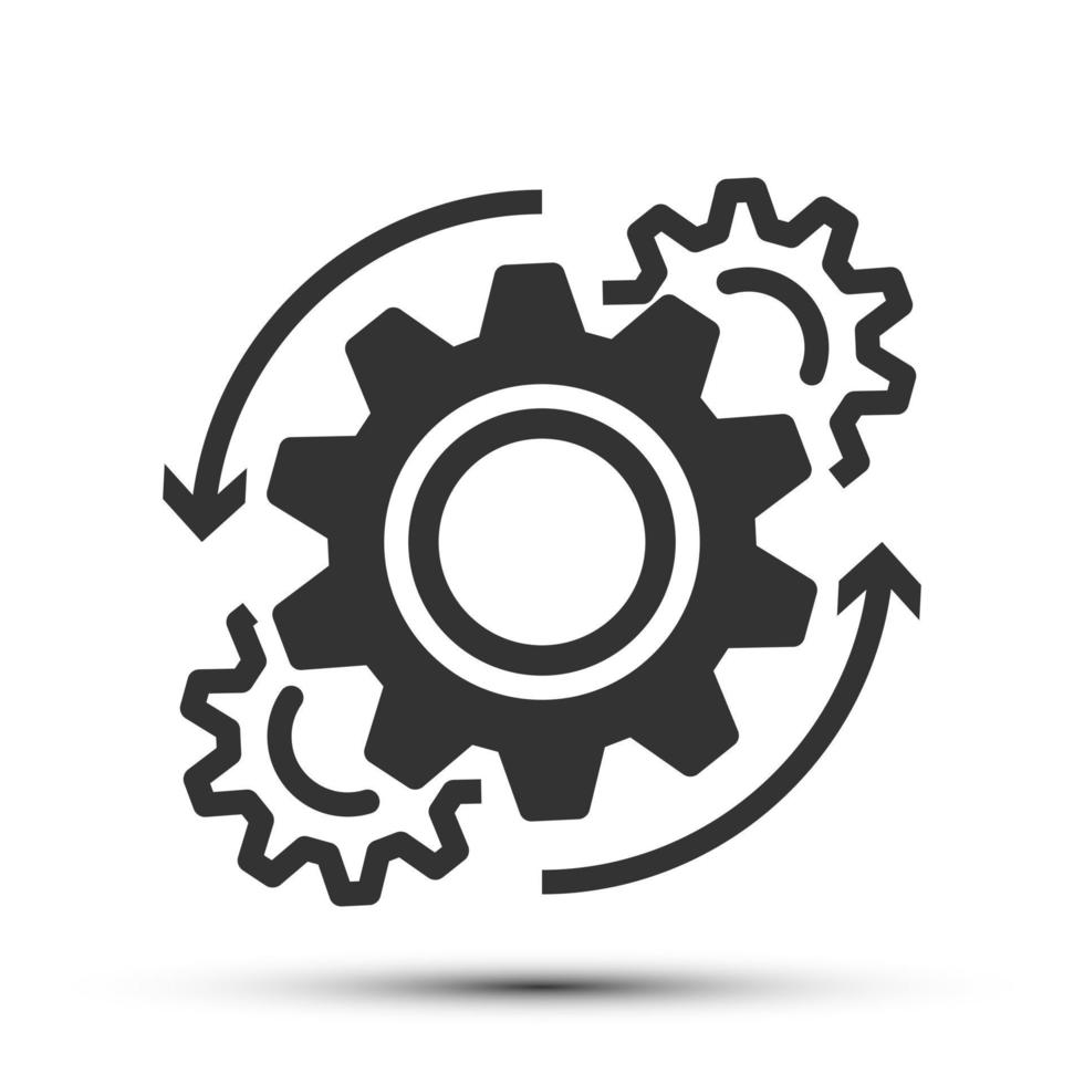 Simple process solid icon, procedure and mathod related concept on the ...