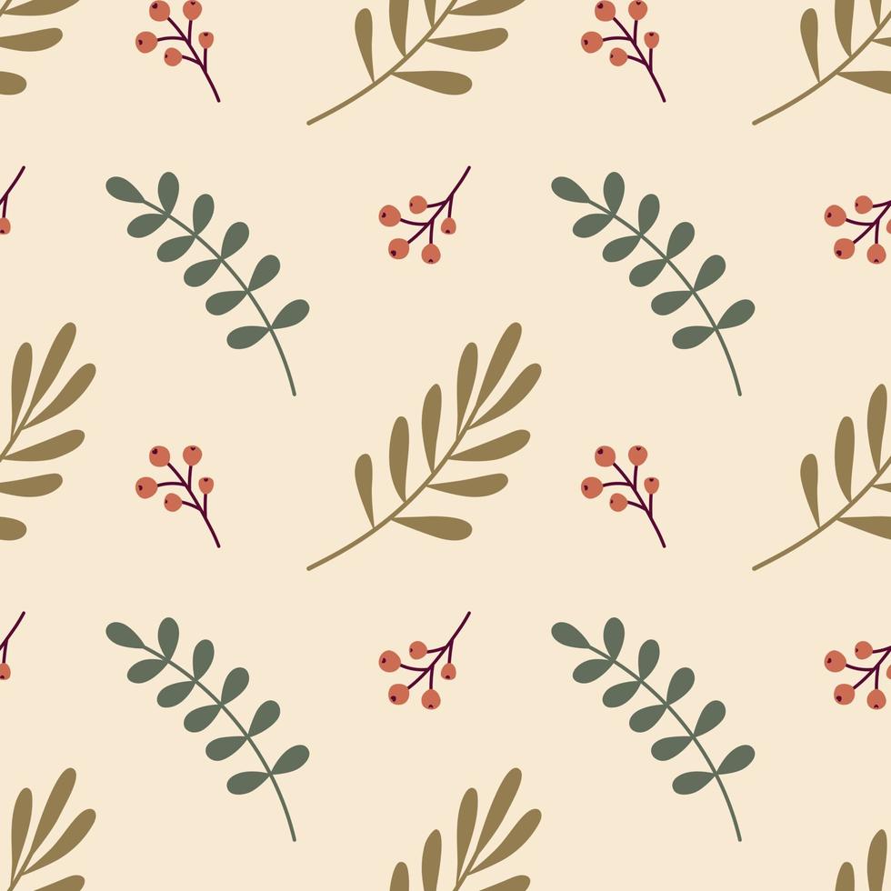 Cute floral vector seamless pattern