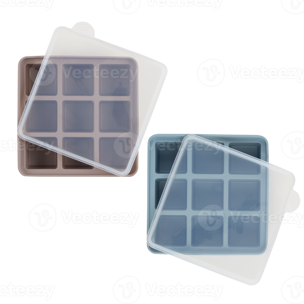 rubber ice tray with cut out isolated on background transparent png