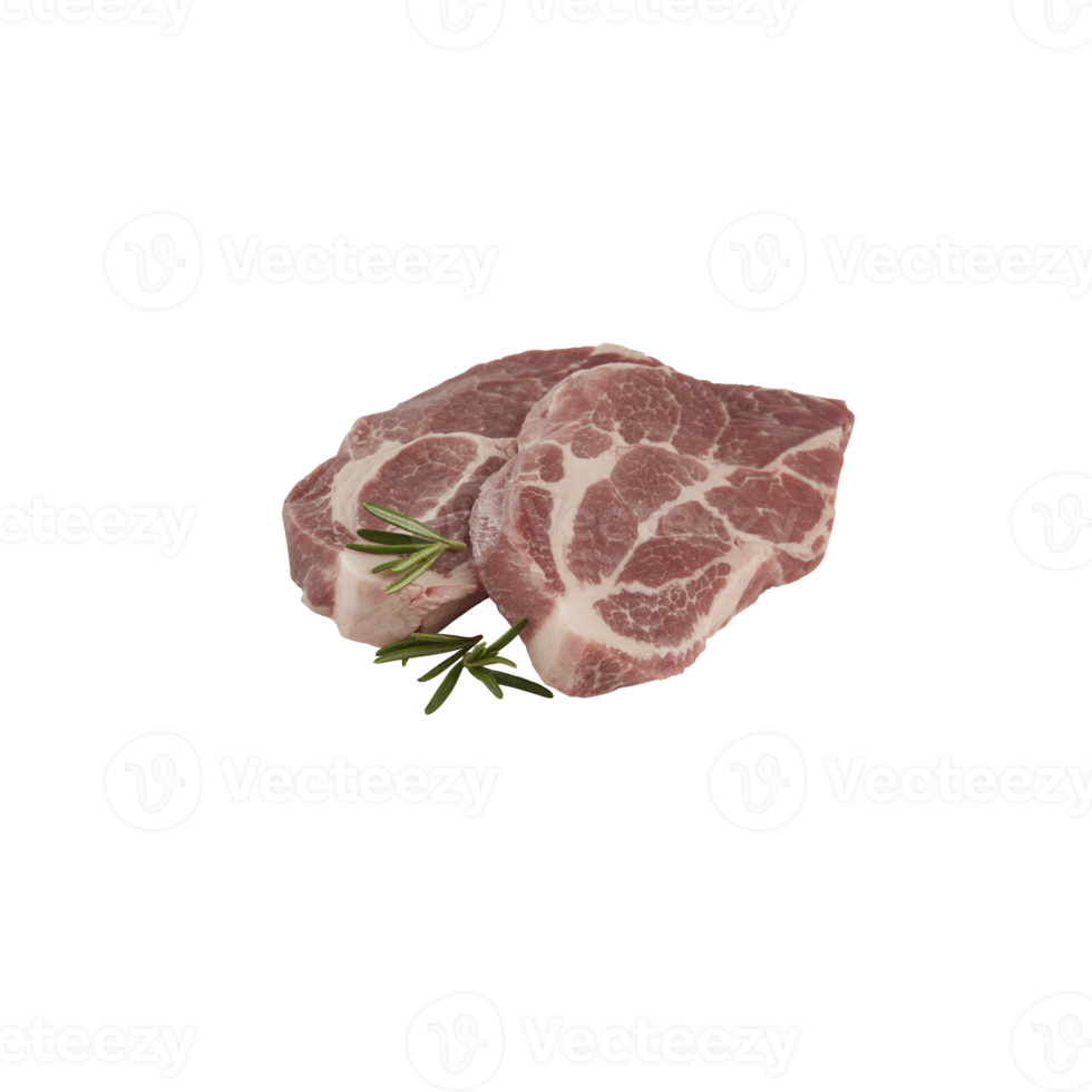 fresh pork with cut out isolated on background transparent png