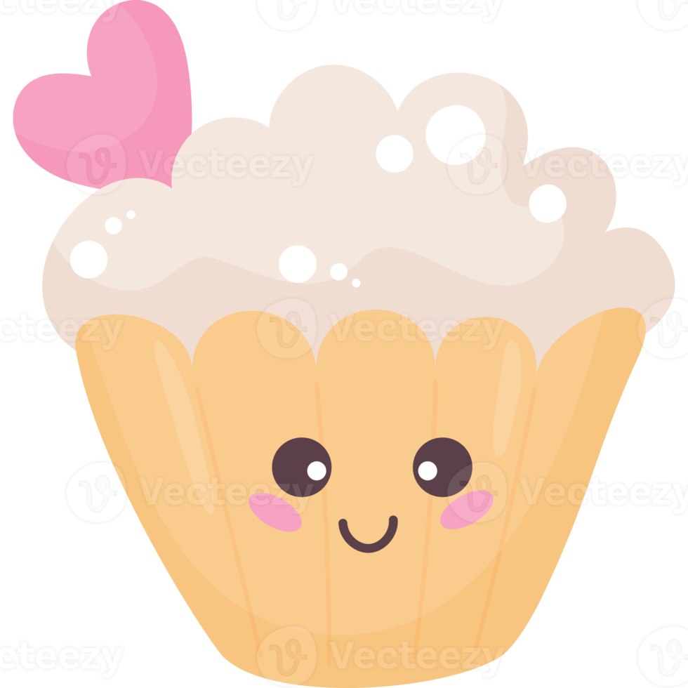 schattig karakter muffin png