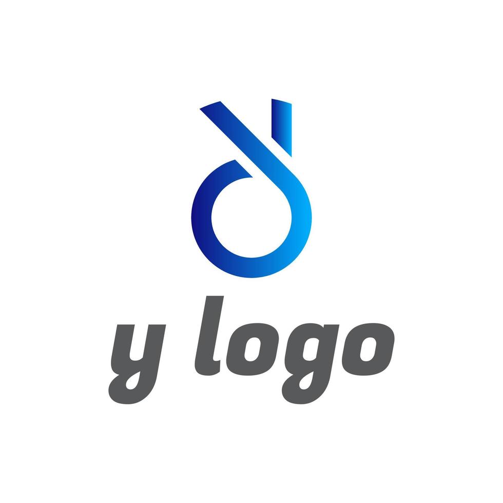 y moderno logo diseño vector