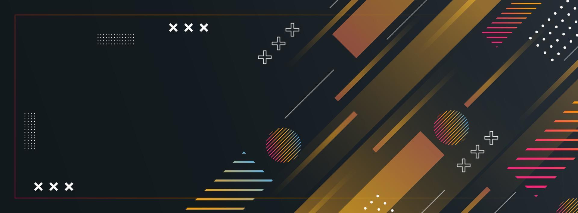 Modern banner background. gradient geometric shapes eps 10 vector