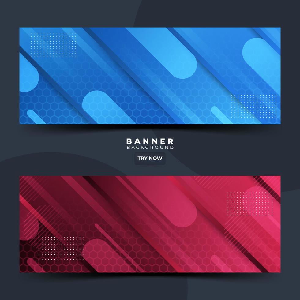 modern banner background, colorful, gradation, business, elegant theme, smooth, eps 10 collection set vector