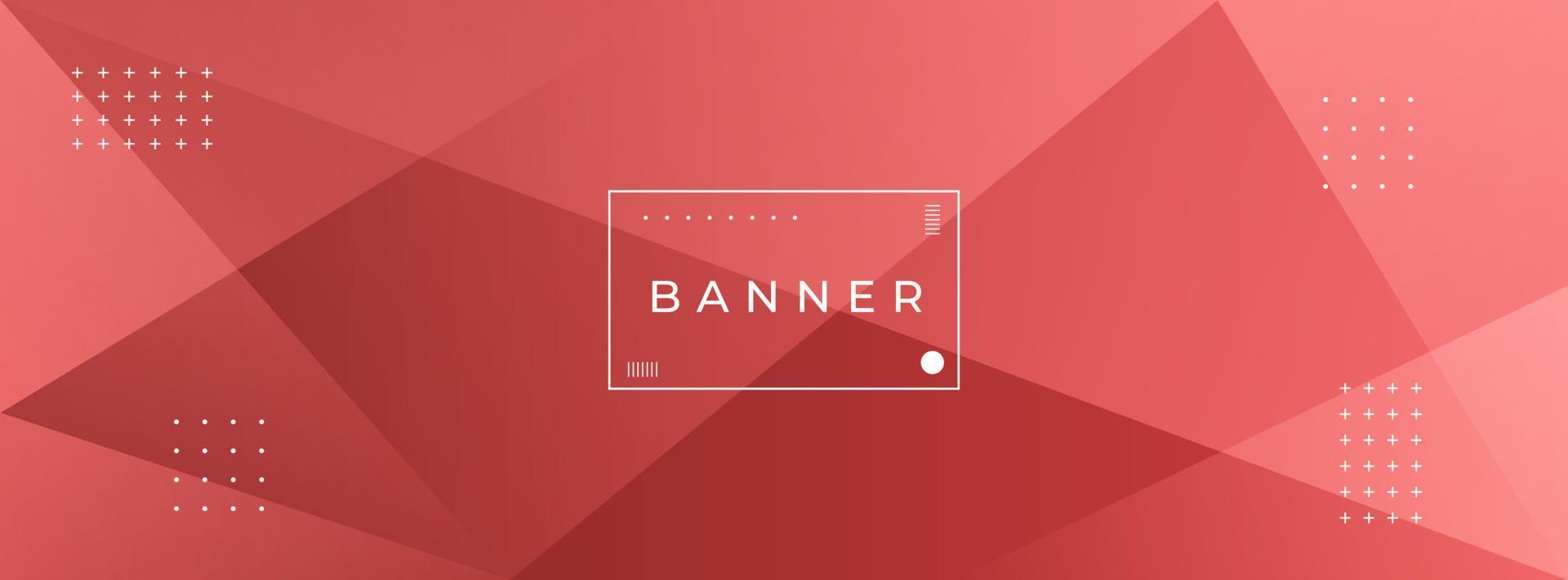 banner background. colorful, red gradient .geometric cross eps 10 vector