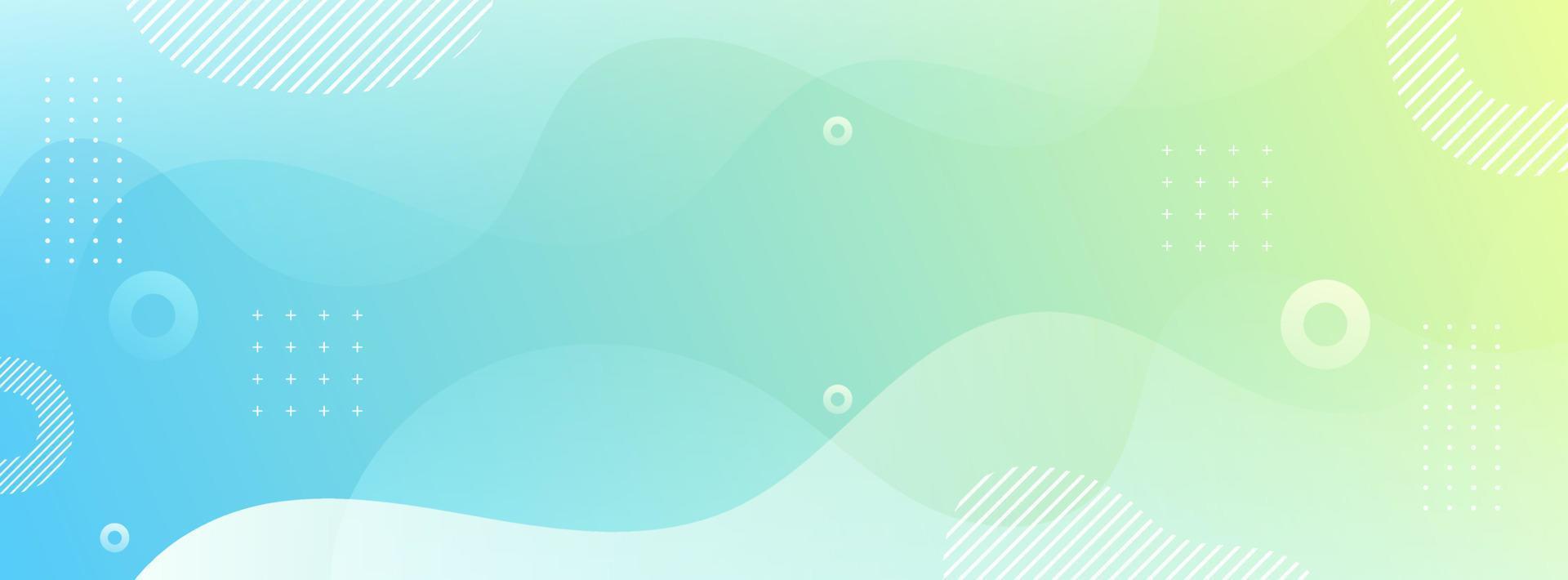 banner background. colorful, bright green wave effect gradation eps 10 vector