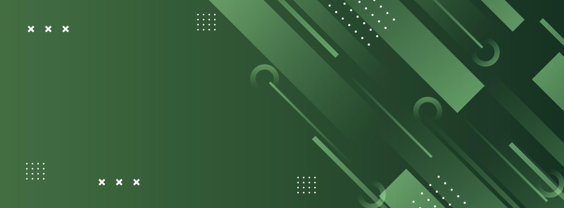 background banner. colorful, dark green gradation, striped, elegant eps
