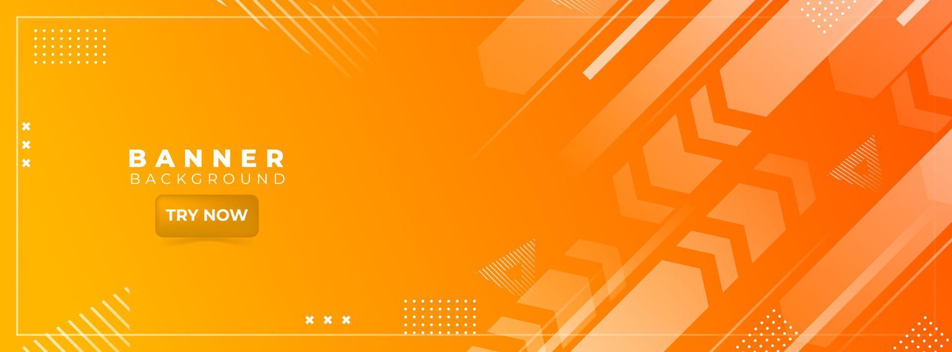 banner background. full color, gradient shape effect .orange eps 10 vector