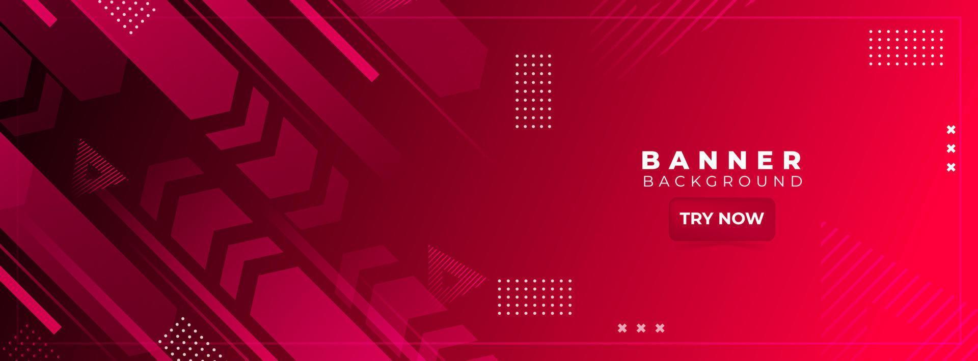 banner background. full color, gradient shape effect .red eps 10 vector