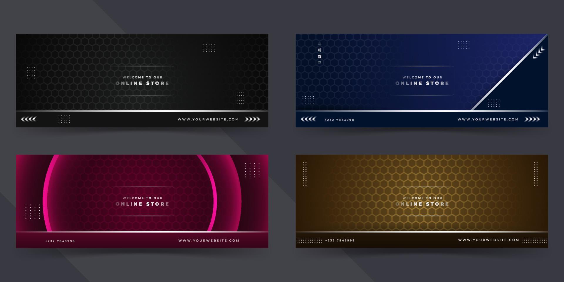background banners. full color,geometric, gradations eps 10 vector