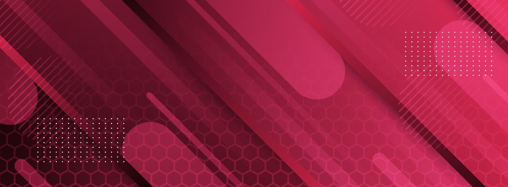 banner background. full color. gradient pink.pattern hexagonal .shapes .eps 10 vector