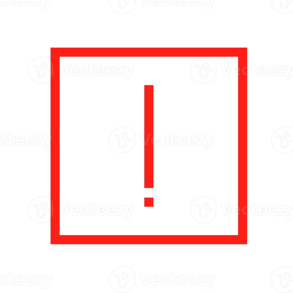 ícone de exclamação png