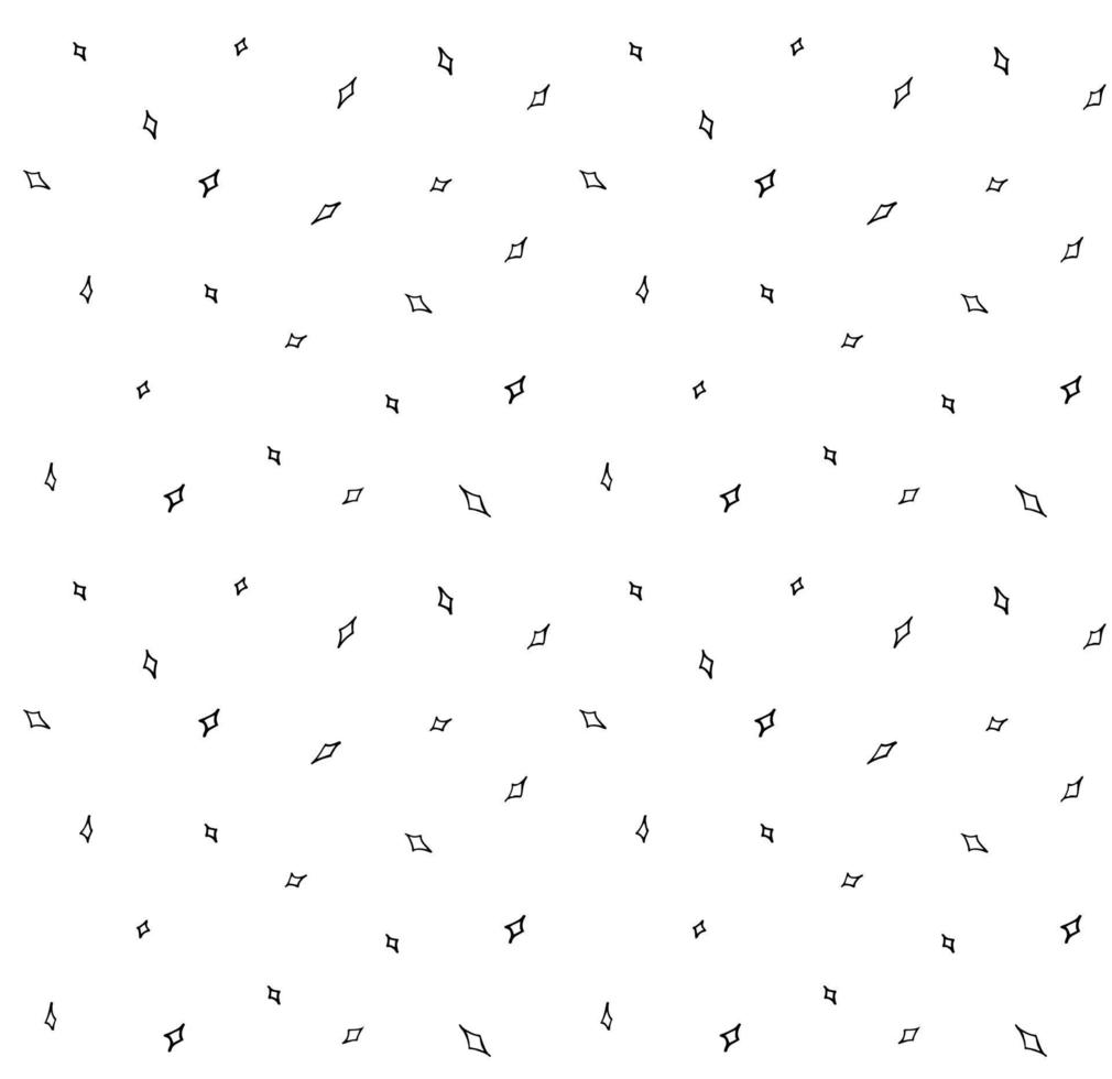 Doodle pattern rhombuses with contour geometric shapes. Black and white for fashion, textile, cover. vector