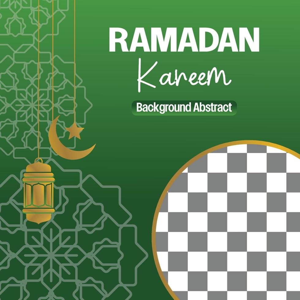 Editable Ramadan sale poster template. with mandala, moon, star and lantern ornaments. Design for social media and web. Vector illustration