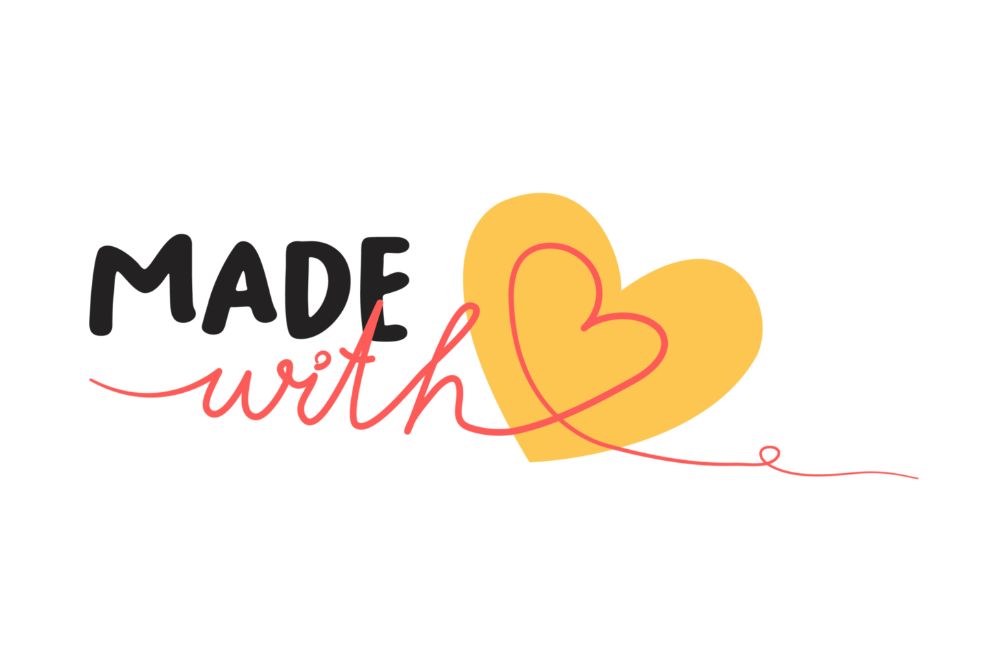 made with love png