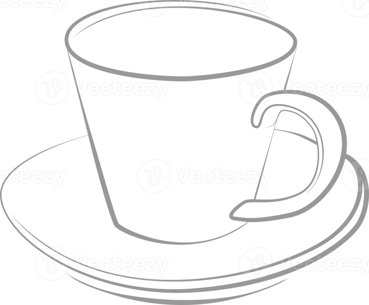 schema di un' tazza di caffè o tè png