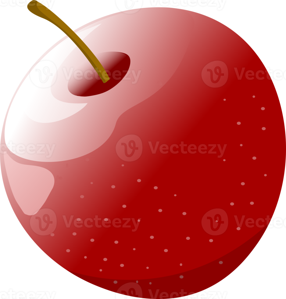 A big fresh, tasty, juicy, delicious, fiery red apple that is a natural and organic fruit can make people healthy. png