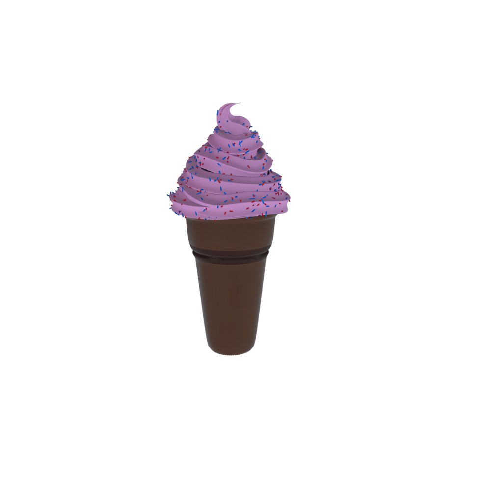 Ice cream 3d icon png