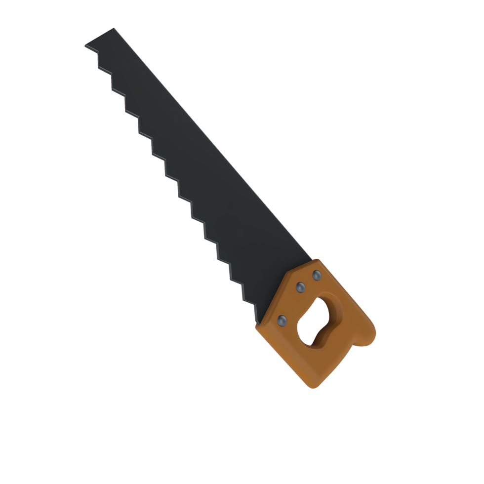 Hand saw 3D icon png