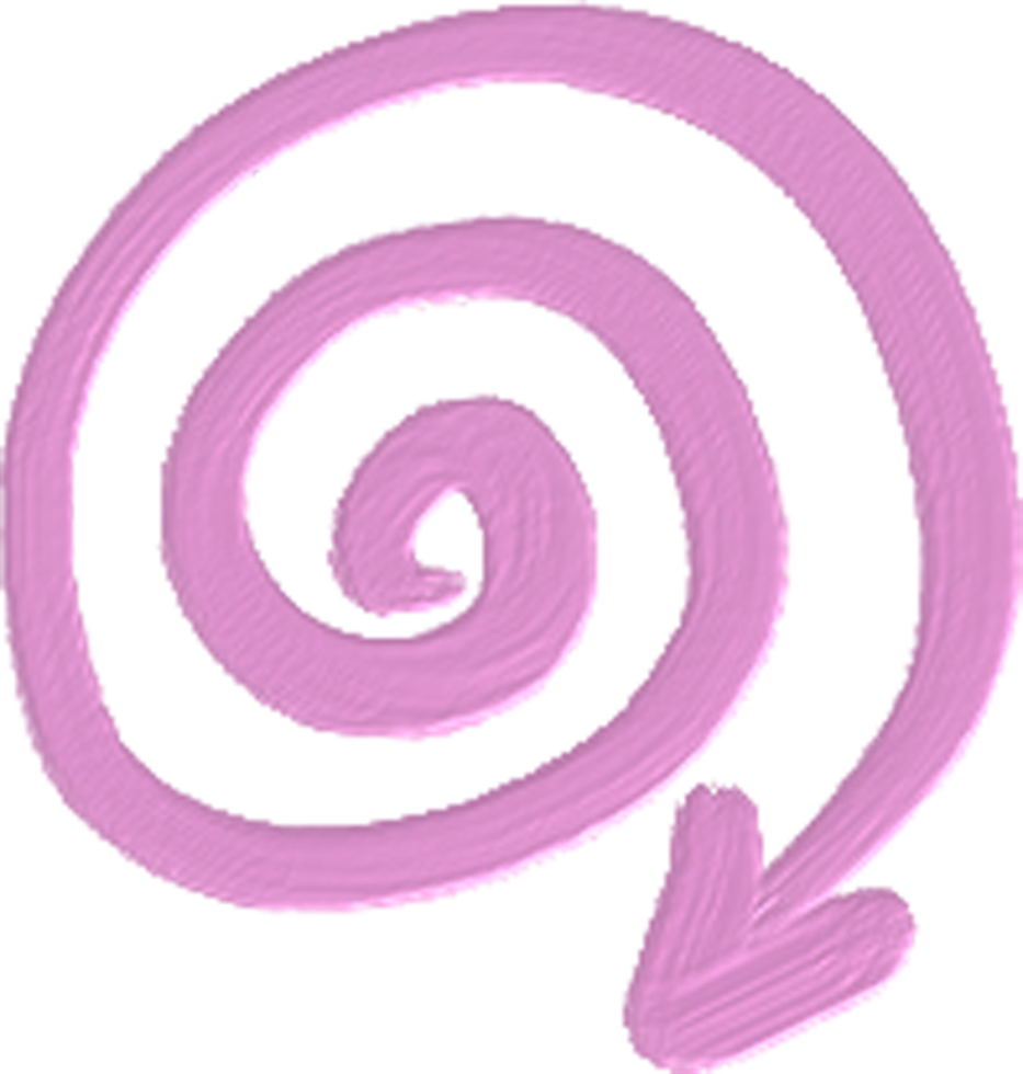 Handdrawn Colorful Paint Arrow png