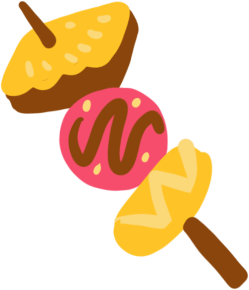 Handdrawn Sweet Cake png