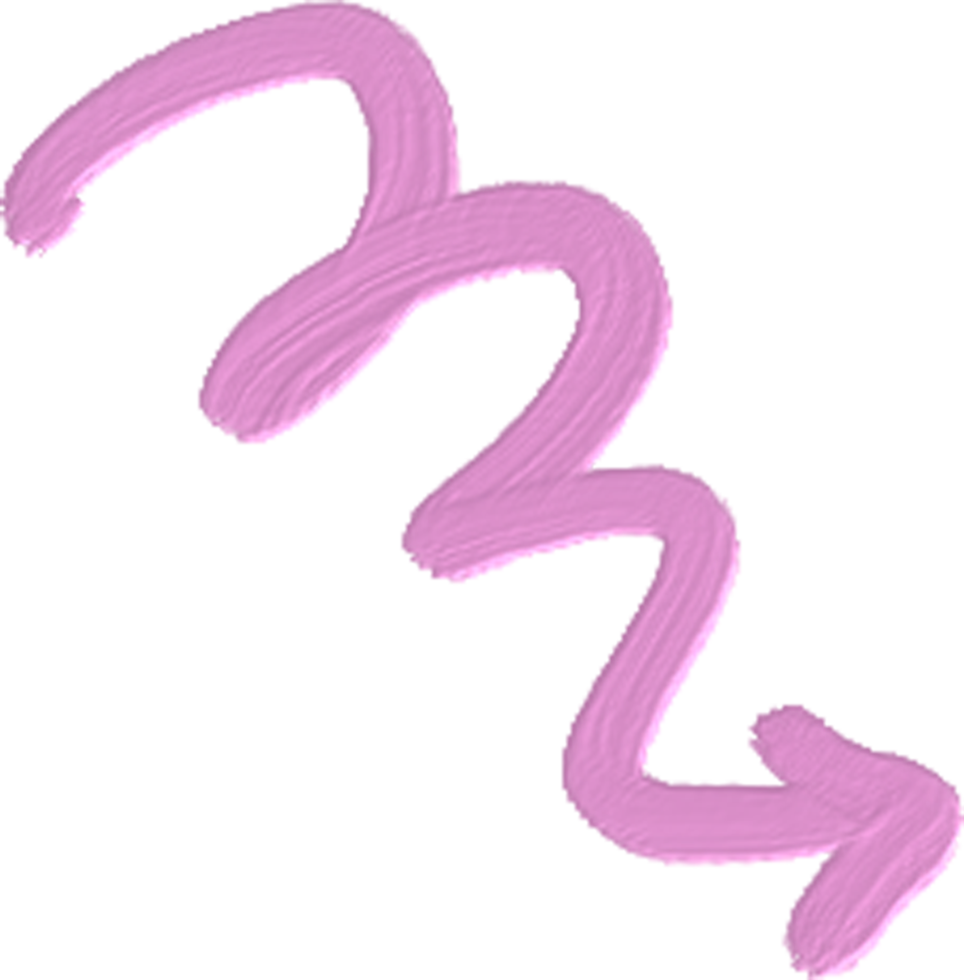 Handdrawn Colorful Paint Arrow png
