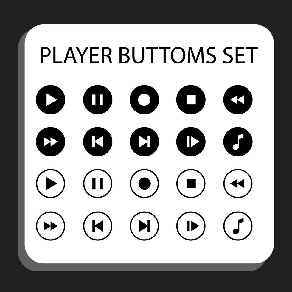 Music Buttons icons design vector illustration,