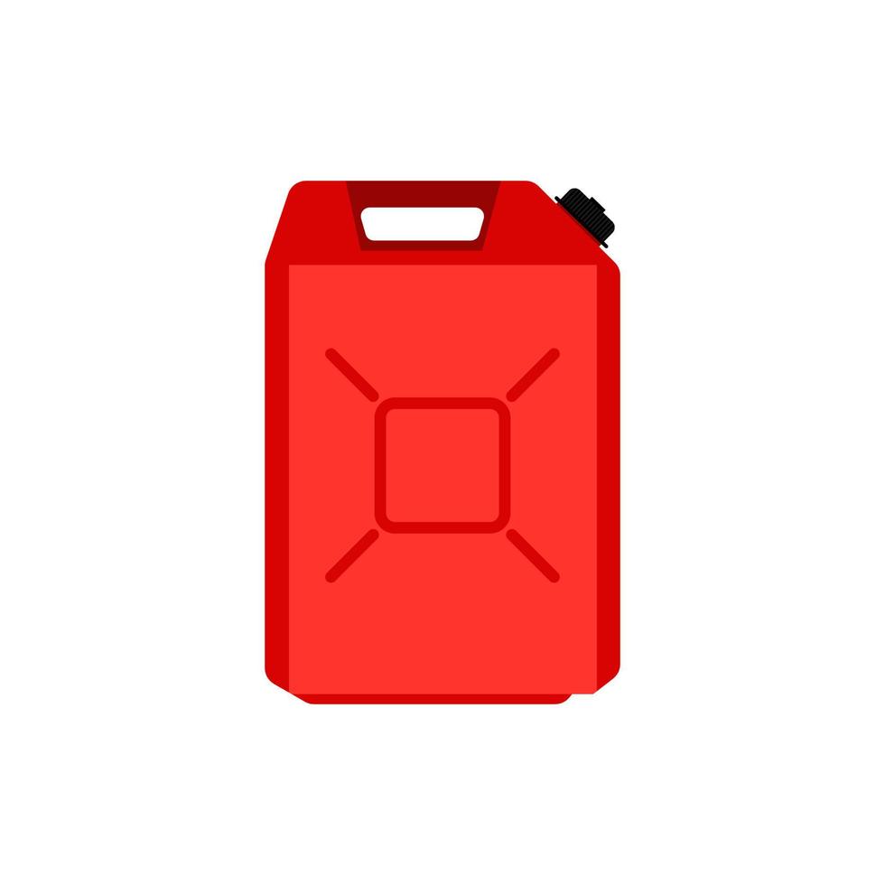 fuel container flat design vector illustration. icon for gasoline, kerosene, diesel, petroleum, petrol
