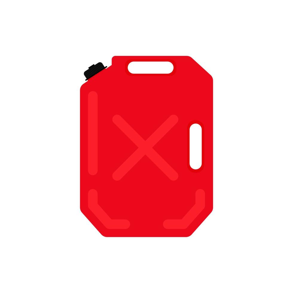 fuel container flat design vector illustration. icon for gasoline, kerosene, diesel, petroleum, petrol