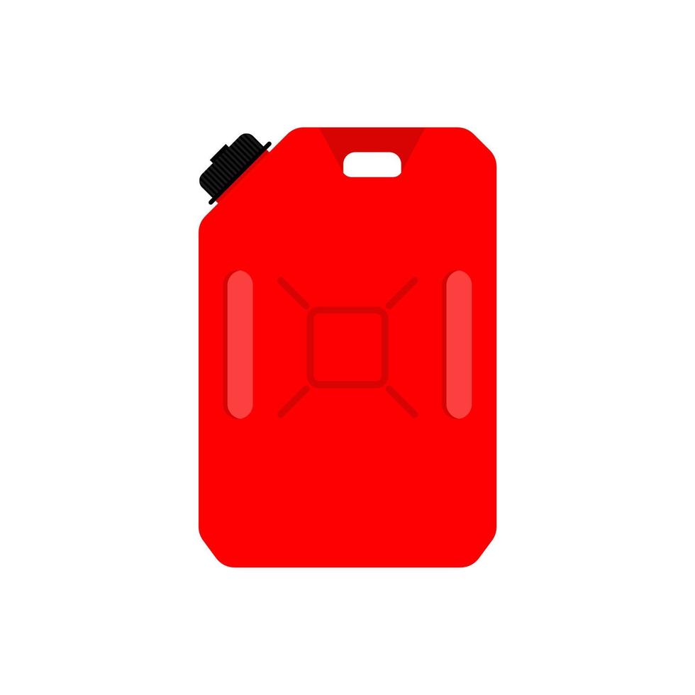 fuel container flat design vector illustration. icon for gasoline, kerosene, diesel, petroleum, petrol
