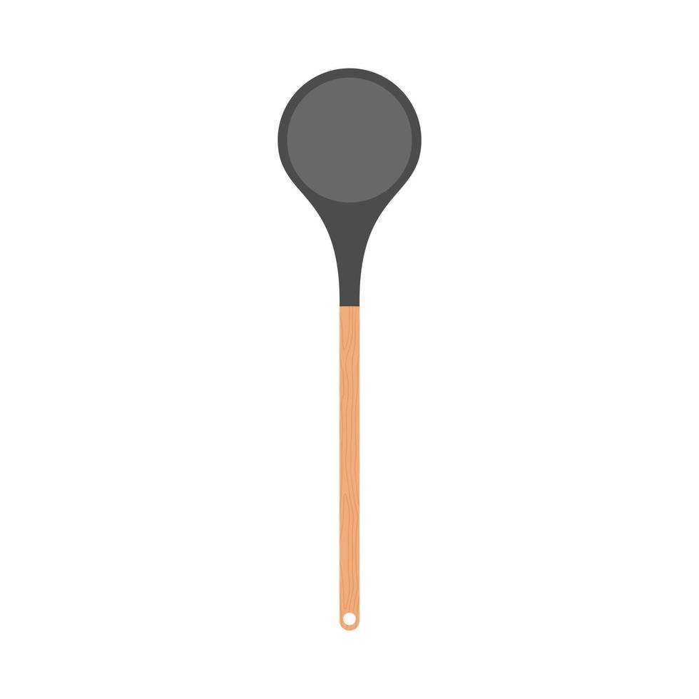 spatula frying food flat design vector illustration. itchen solid spatula clipart vector illustration. Spatula flat vector design. Cooking spatula icon isolated on white.
