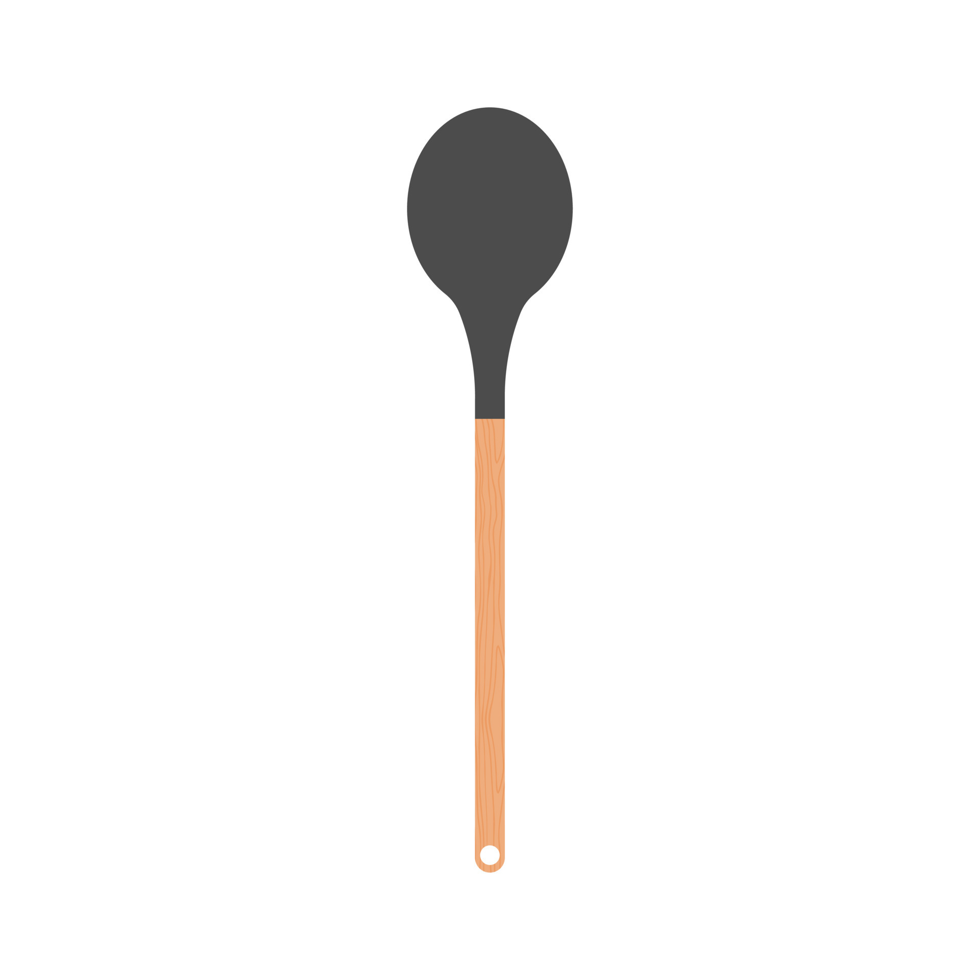 spatula frying food flat design vector illustration. itchen solid