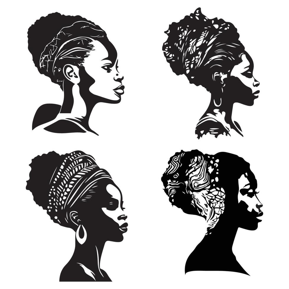 black face silhouette