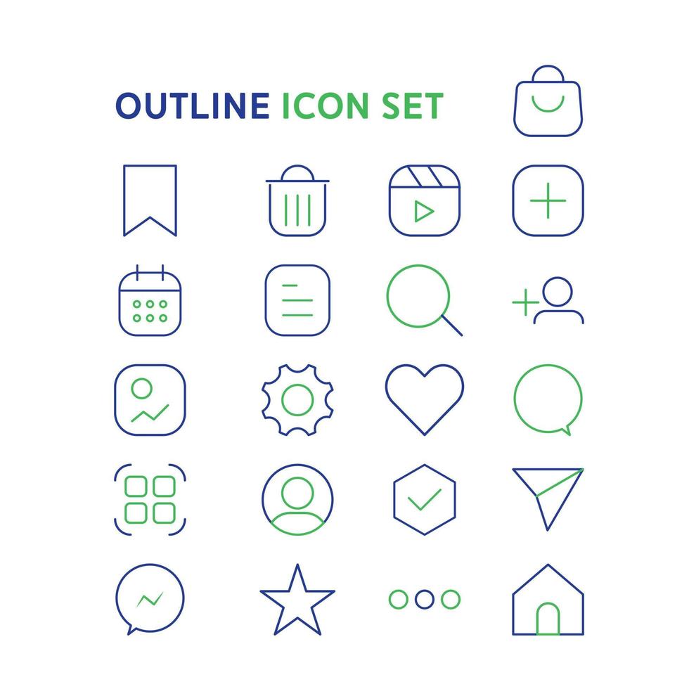 conjunto de vistoso seo web ui icono vector ilustración