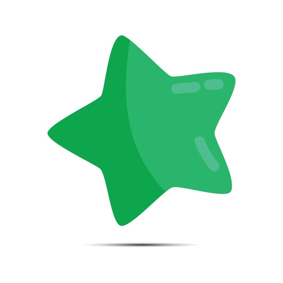 Green isolated star vector illustration 21055093 Vector Art at Vecteezy
